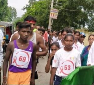 भागलपुर में रेड रन का जोश, युवाओं ने स्वास्थ्य और जागरूकता के लिए लगाई दौड़