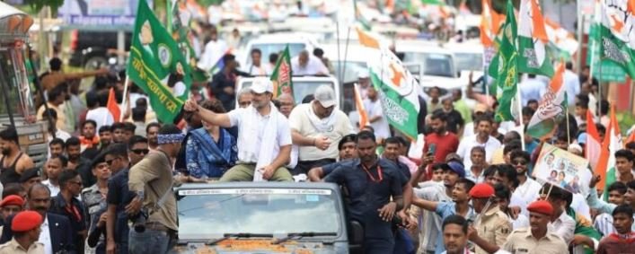 राहुल और प्रियंका गांधी पहुंचे सुपौल, ‘वोटर अधिकार यात्रा’ में उमड़ी जनसैलाब